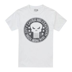 The Punisher Mens Castle T-Shirt / White